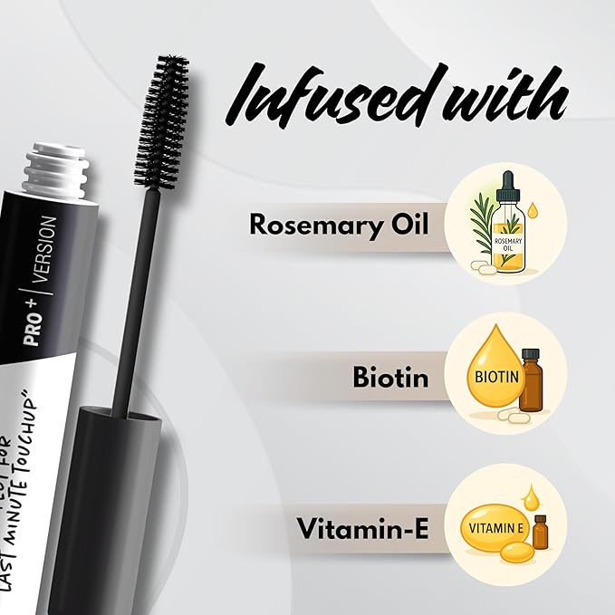 SLICKUP Hair Touch Up Stick Temporary Color, Gray Hair Coverage, Hair Colour Stick, White Hair Coverage, Hair Mascara, Beard & Root Touch Up (Black)