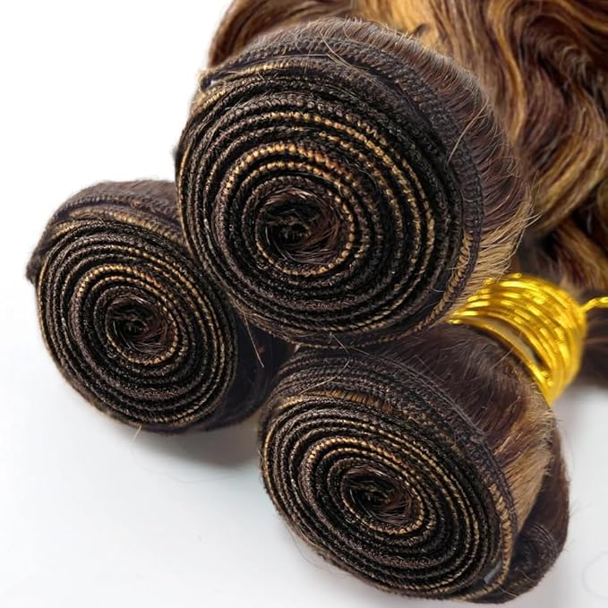 P427 Bundles Human Hair Blonde Body Wave Bundle 26 28 30 Inch Brazilian Virgin Hair 3 Bundles Highlight Bundle Hair Weave