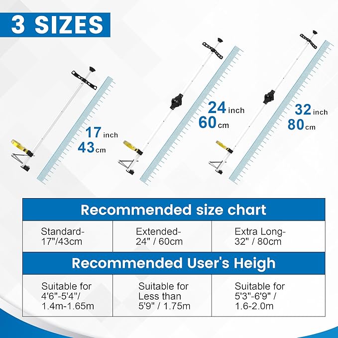 Long Handled Toenail Clippers Wide Jaw Opening, Free Bending, for Thick Nails, for The Seniors, Overweight, Disabled with Arthritis, Easy Reach Pedicure Auxiliary Tools (32" with Magnifier)