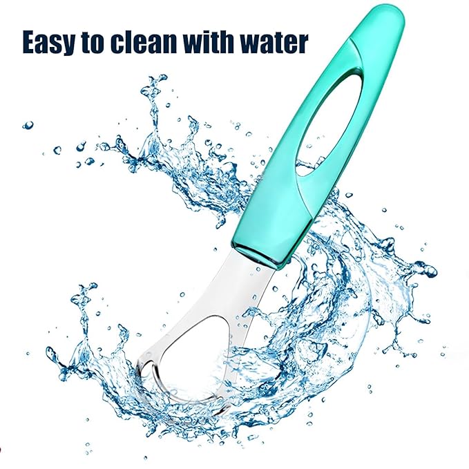 Tongue Cleaner, Tongue Scraper, Tongue Cleanser, Tongue Scraper, Tongue Scraper Cleaner, Helps Fight Bad Breath, Tongue Scrapers (Blue)