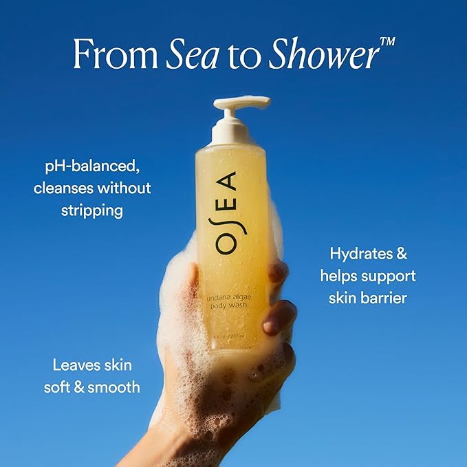 OSEA Undaria Algae™ Body Wash 8 fl oz - Hydrating & Moisturizing Body Wash - Citrus Scented Cleanser