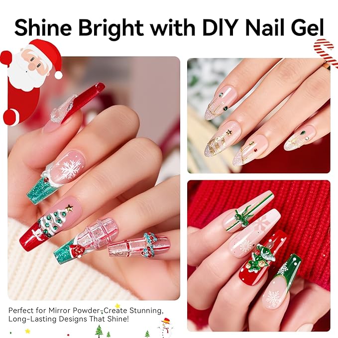 Makartt 3D Gel Nail Art: 2 Pcs 15g Nail Sculpting DIY No Wipe 3D Molding Gel for Nails Decoration, Manicure Sculpture Nails