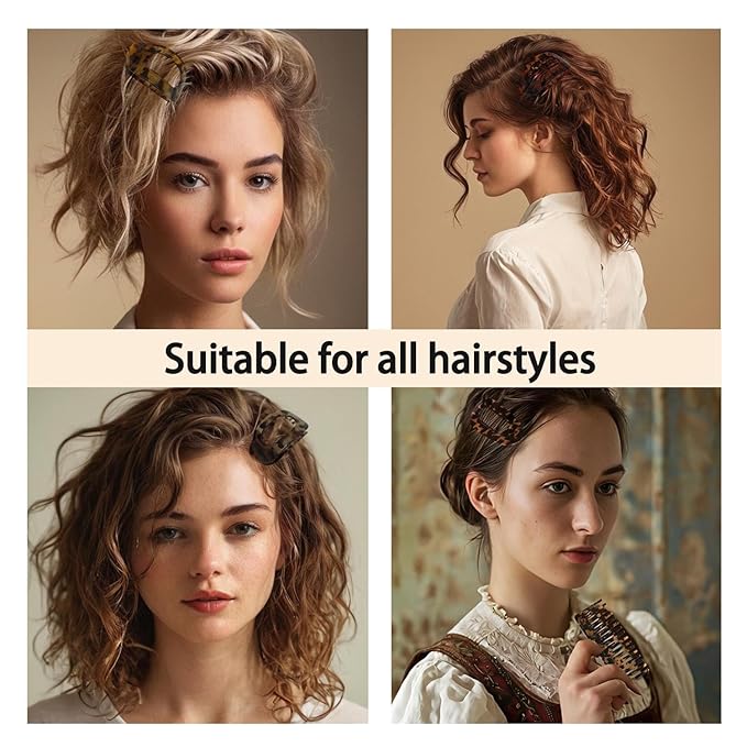 4 Pack Flat Hair Claw Clips for Women Nonslip French Hair Clips for Thick, Thin, Long, or Short Hair Matte Neutral Colors Comfortable & Strong Hold for Daily Wear, Weddings