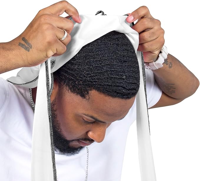 ForceWave Silky Durag for Men Wave Cap Satin Dorag for Men Women 360 Wave