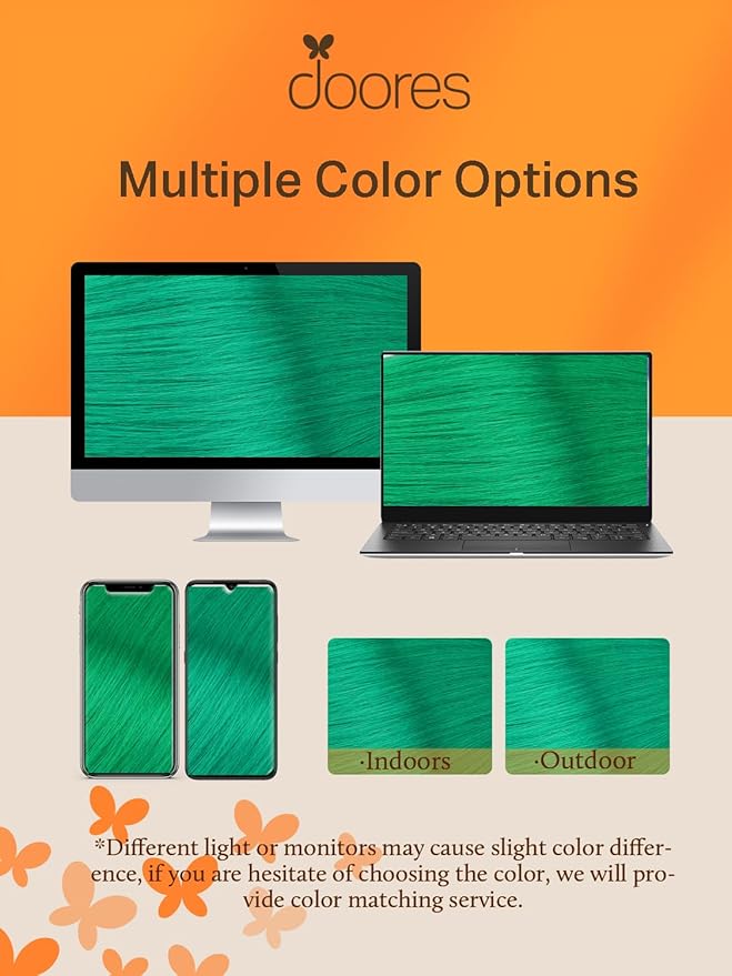 DOORES Real Human Hair Extensions, Green Tape in 14 Inch 10pcs 25g, Remy Hair Straight Natural Skin Weft
