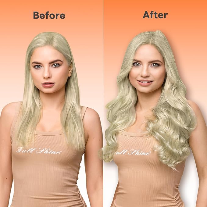 Full Shine Butterfly Weft Hair Extensions 24 Inch Pu Hole Weft Extensions Genius Weft Hair Color Platinum Blonde Hand Tied Extensions With Hole 100 Grams Soft Remy Hair Add Length
