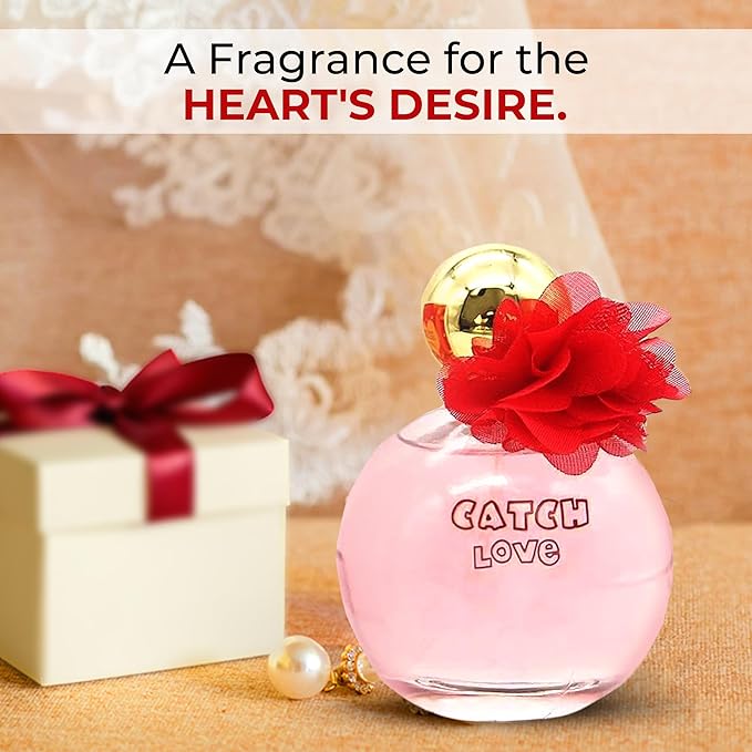 4PCS Perfume Set for Women - Floral Fragrance Gift Set with Vanilla,Sweet Fruity, Eau De Parfume| 3.4 Fl Oz Each Women's Cologne(Valentine Milano,Sexy Gold,Catch Love)