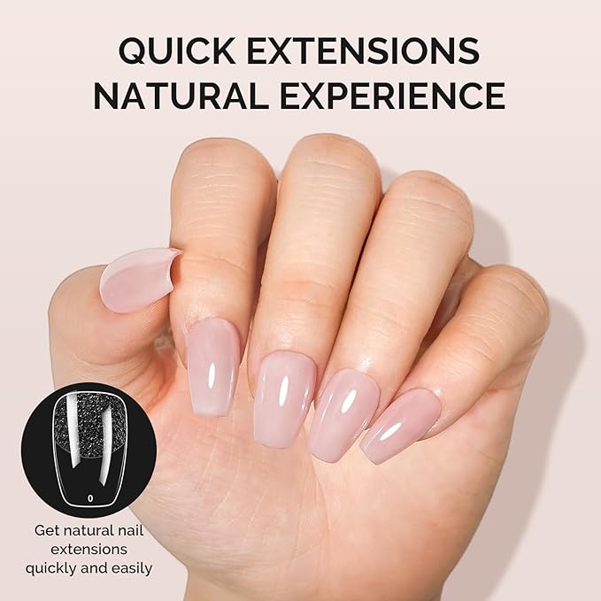 MelodySusie Short Ballerina X Nail Tips - 300Pcs 15Sizes Clear Acrylic, Half Matte Full Cover Press on Nails for DIY Extension & Salon Use,Pre-Shaped for Long-Lasting Manicure