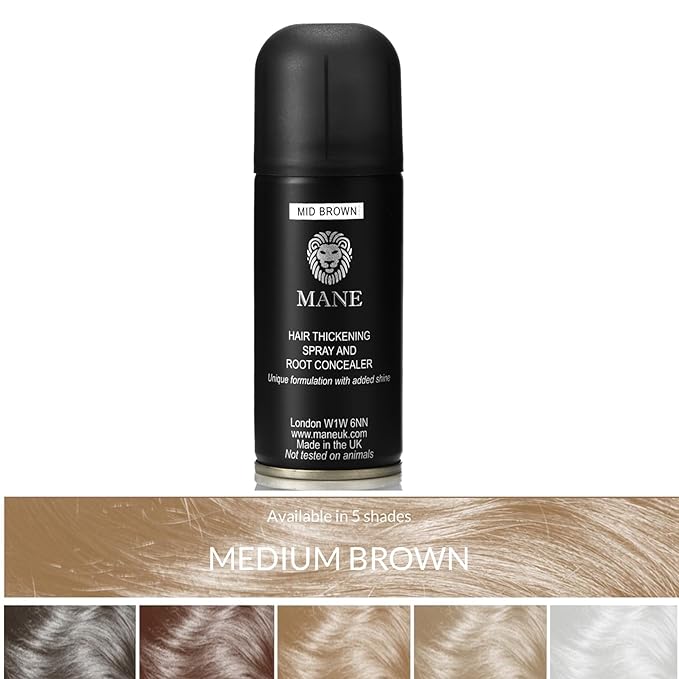 Mane Hair Thickener with a Seal and Control 100 ml duo pack (Medium Brown)