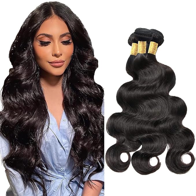 Bundles Human Hair Body Wave Bundles 24 26 28 inch Natural Black Body Wave Human Hair Bundle