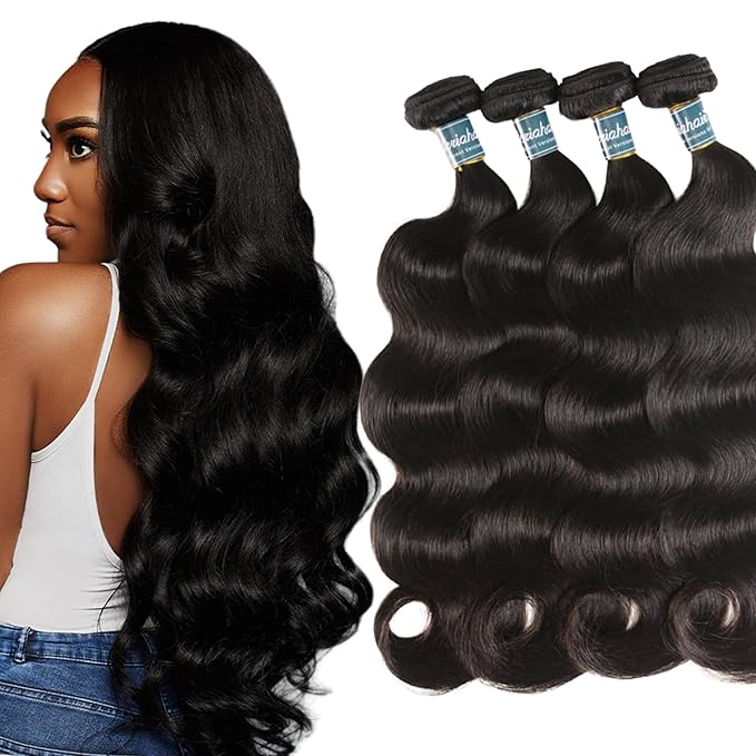 Body Wave 12A Human Hair Bundles 24 26 28 Inch Body Wave Bundles Human Hair 100% Unprocessed Virgin Hair Raw Extensions Natural Black