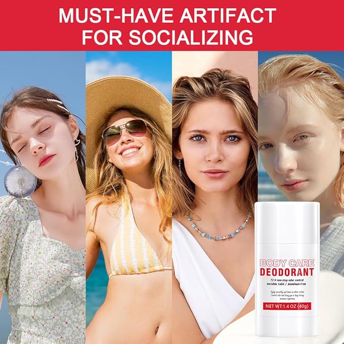 Aluminum Free Deodorant Stick for Women,Fruit Scents Women Solid Stick Natural Deodorants,All Day Odor Control Body Deodorant,Smooth Solid Armpit Antiperspirant Sticks (1.4 Oz, strawberry)