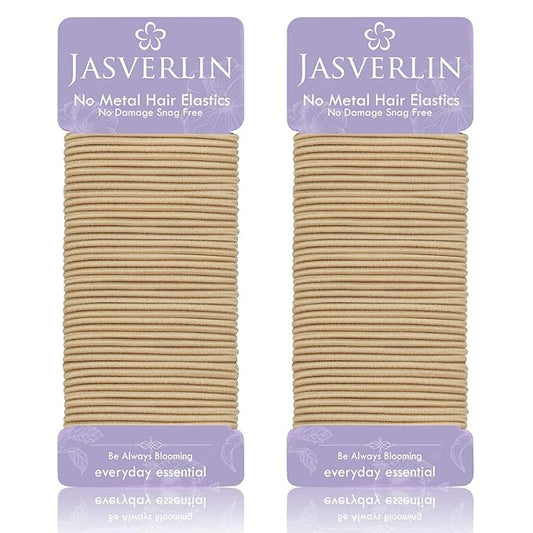 2mm Light Blonde Elastics Hair Ties, Thin Ponytail Holder Hairtie for Women Girls Kids Fine to Medium Texture, No Pull Damage-free Stretchy Rubber Band Accessories 80 Pcs