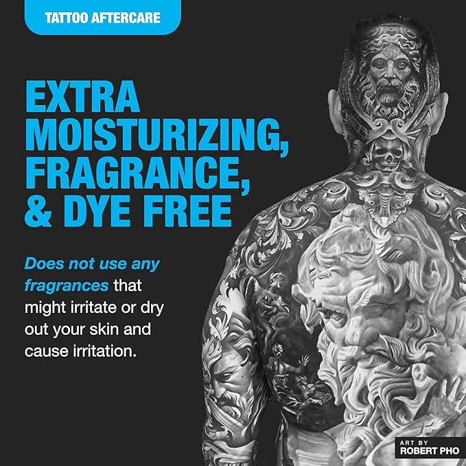 H2Ocean Aquatat Tattoo Healing Ointment - Tattoo Aftercare Cream for Tattoo Supplies - Fragrance- & Dye-Free Tattoo Care Ointment with Vitamins A & B - 1.75 oz (Pack of 2)