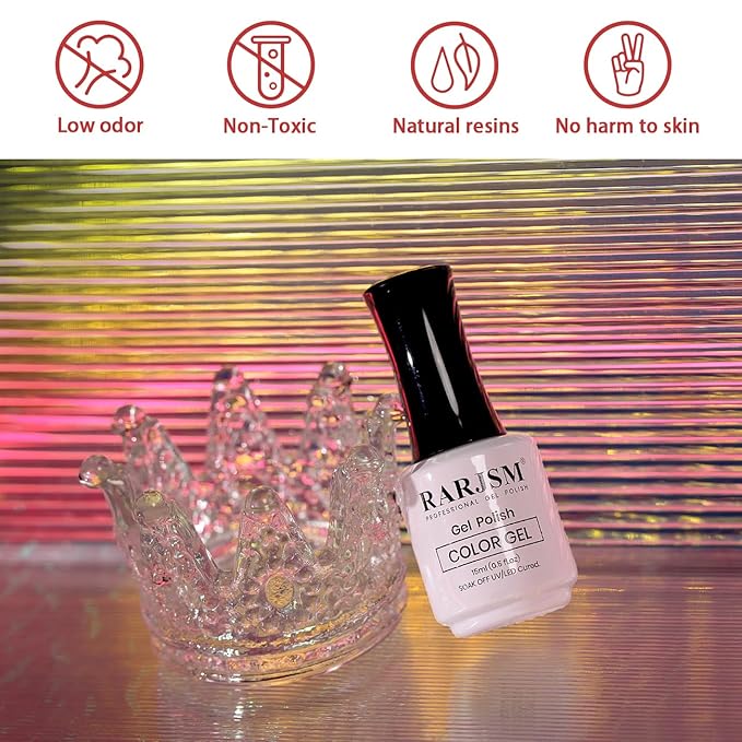 RARJSM Chameleon Gel Nail Polish Glitter Grape Purple to Green Multichrome Color Changing Holographic Gel Polish Curing Requires Sparkle Shimmer Nail Gel Varnish Soak Off DIY at Home Salon 15ml