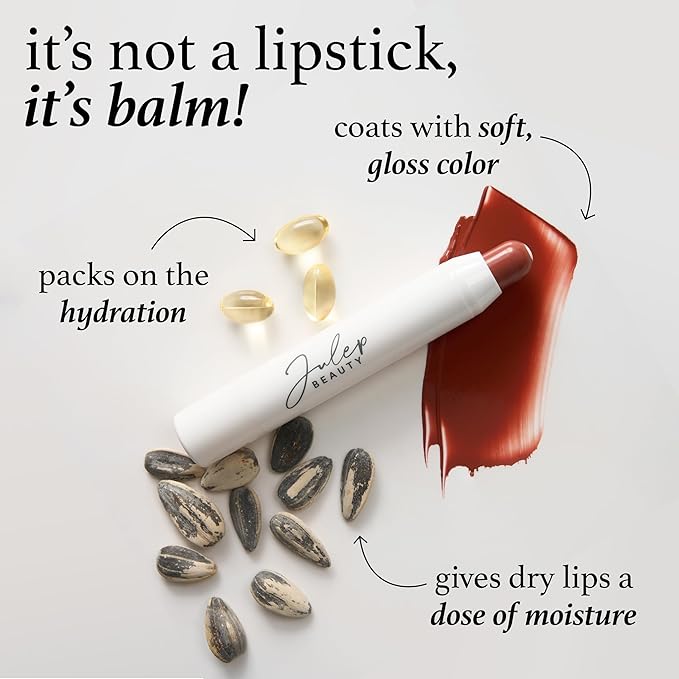Julep It's Balm Tint of Color Lip Balm - Cinnamon Raisin | Hydrating Lip Color with Vitamin E Core | Natural Gloss Finish | Vegan & Cruelty-Free