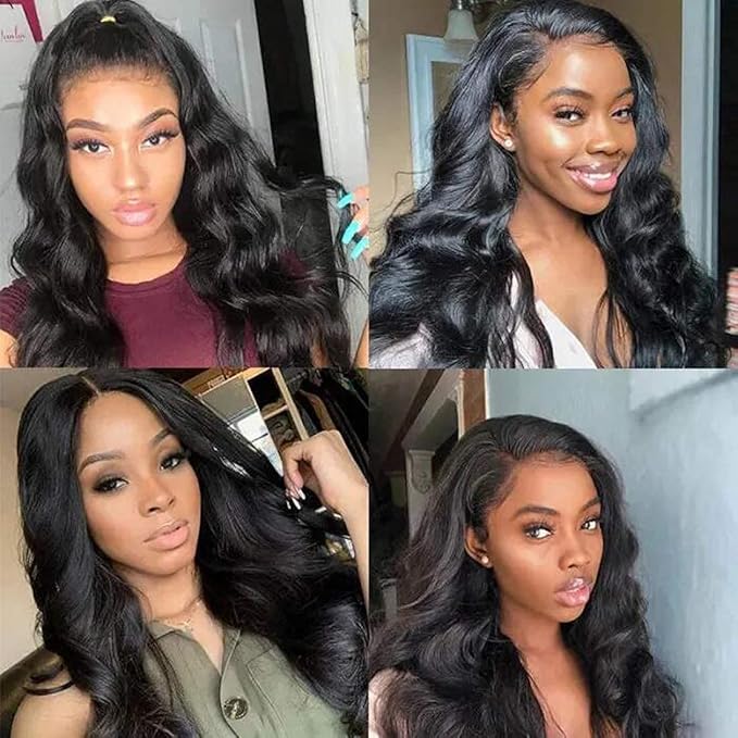 UNice Hair Icenu Series Hair 3 bundles 100% Real Unprocessed brazilian virgin Human Hair Body Wave Hair Extensions natural color (10 10 12)