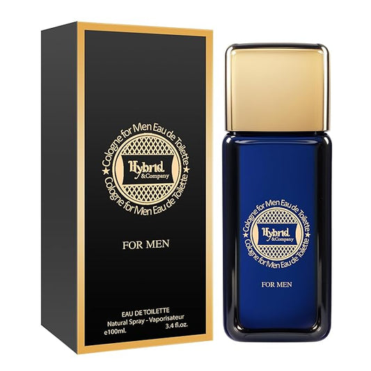 Hybrid & Company Blue Noir For Men Eau De Toilette Vaporisateur Natural Spray 3.4 Fl Oz