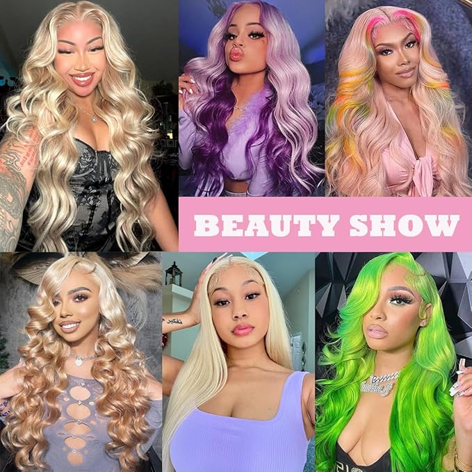 613 Body Wave Human Hair Blonde Bundle 16 Inch 100% Unprocessed 12A Grade Brazilian Virgin Hair Extensions Silky and Soft No Shedding Multipurpose 100g