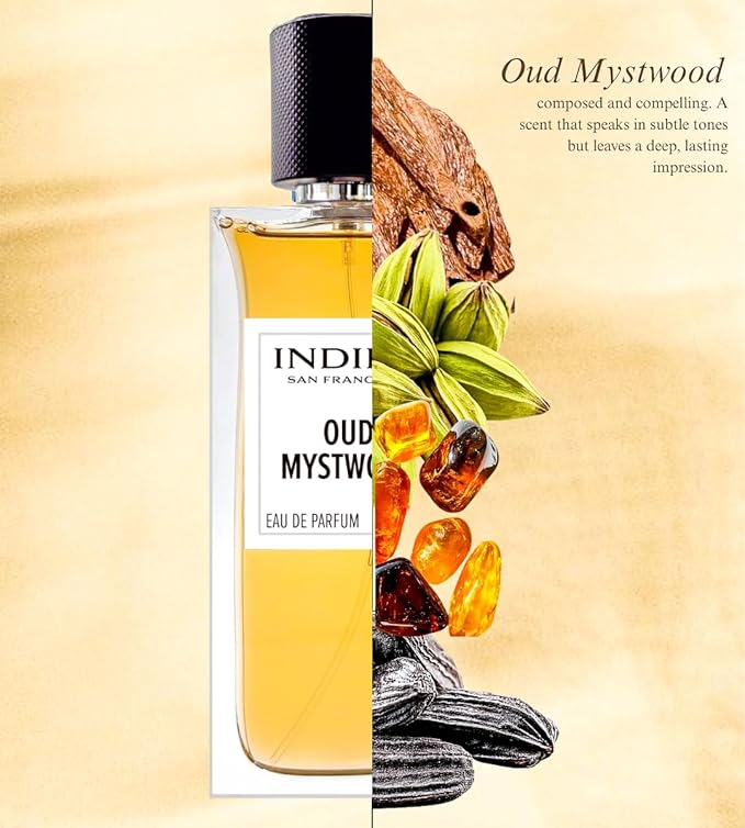 INDIRA Oud Mystwood - Eau De Parfum - Woody - Men - 100 ML / 3.4 FL OZ - Spray