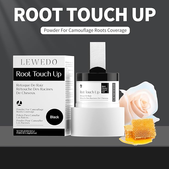 Hairline Powder 24H Stain-Proof, Root Touch Up Hair Color for Gray Coverage,Bald Spot Concealing Hair Shadow Powder for Women & Men,Natural-Looking (Brown)
