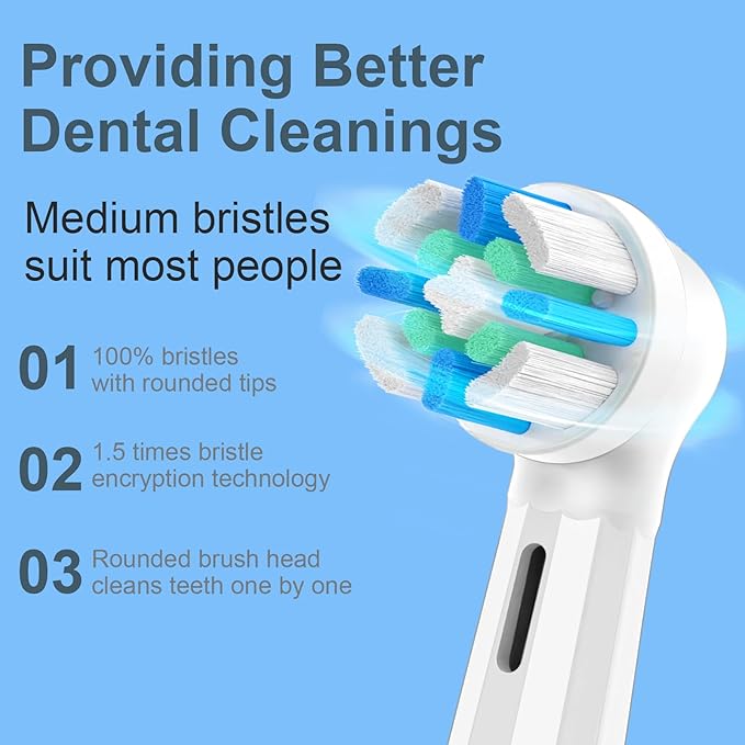6 Pack IO Replacement Heads Compatible with Oral B IO 2/3/4/5/6/7/8/9/10/Deep Clean Series Electric Toothbrushes, Brush Heads Compatible with Oral B iO (White)