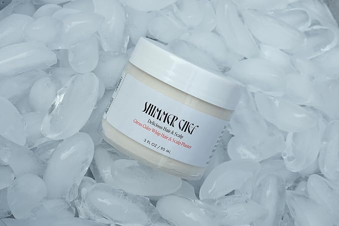 SHIMMER CHEF Citrus Cider Whip Hair Plaster | Vitamin C Infusion for Luminous Hair | Fruit Butters, Orange Peel Serum, Argan & Coconut Oils Create The Shimmer Effect For Uplifted Hair & Mood | 3 oz