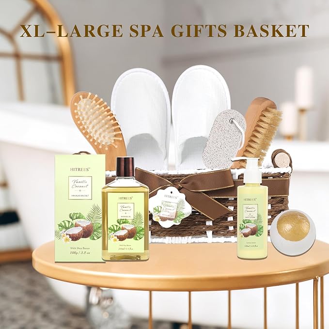 Birthday Gifts For Women,Bath and Body Gift Luxurise 18pcs Set,Coconut Vanilla Christmas Gifts , Thank You Gifts, Friendship Gifts For Women