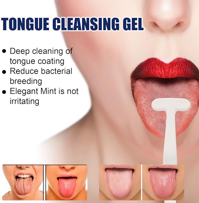 6 Pack Tongue Scraper, Plastic Tongue Cleaner Brush for Adults Tongue Scrubber for Better Breath Dental Oral Care Supplies (6 Pcs Tongue Scraper)