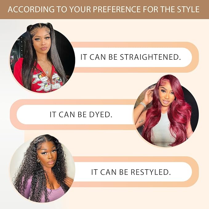 13x6 Body Wave Lace Front Wigs Human Hair Pre Plucked 180 Density Virgin Real Human Wig 3x Longer Lifespan HD Lace Frontal Wigs Human Hair for Women (Natural Black, 32inch)