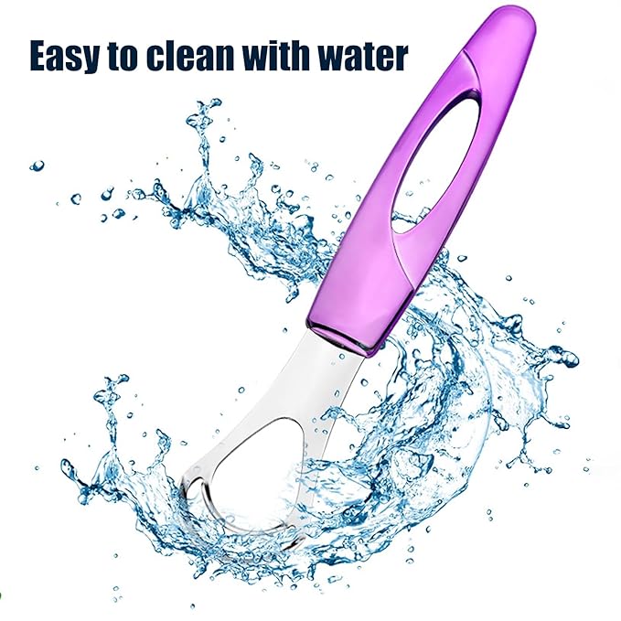 Tongue Cleaner, Tongue Scraper, Tongue Cleanser, Tongue Scraper, Tongue Scraper Cleaner, Helps Fight Bad Breath, Tongue Scrapers (Purple&Blue)