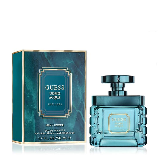 Guess Uomo Acqua Eau de Toilette Cologne Spray For Men, 1.7 Fl. Oz.