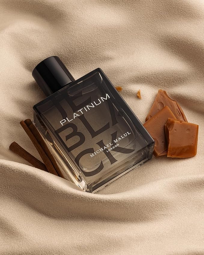 Michael Malul Jet Black Platinum Eau de Parfum for Men - 100ml | 3.4oz