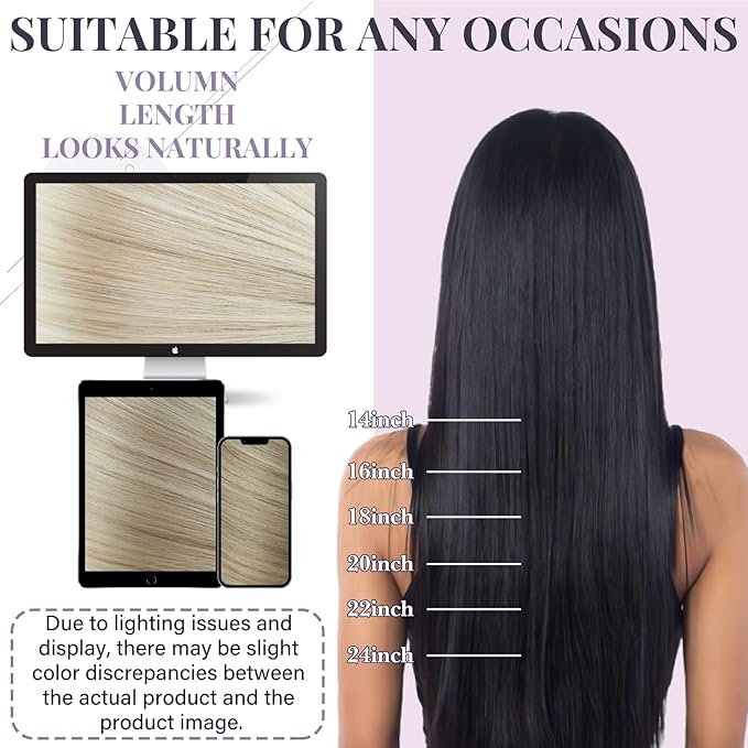 Fshine Genius Weft 16 Inch 50g Ash Blonde Highlighted Bleach Blonde Sew in Hair Extensions Remy Human Weave Real Human Hair for Women Genius Weft Natural
