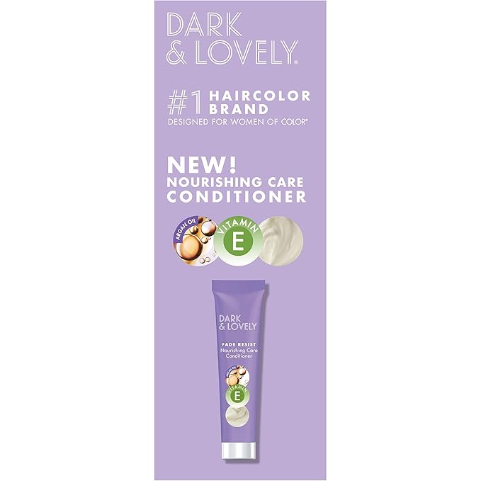 SoftSheen-Carson Dark and Lovely Fade Resist Rich Conditioning Hair Color, Permanent Hair Color, Up To 100 percent Gray Coverage, Brilliant Shine with Argan Oil and Vitamin E, Rich Auburn (Pack of 2)