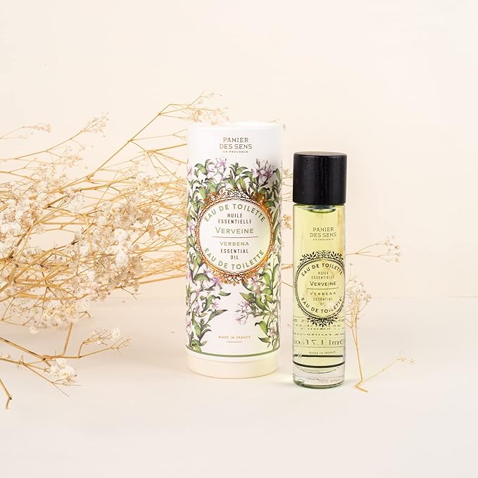 Panier des Sens - Verbena Eau de Toilette 1.7 Floz - Fresh & Lemony Fragrance - Daily Light Perfume for Women - Parfum Crafted in Grasse, France - Gifts for Her - Elegant Packaging