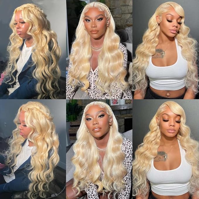 613 Bundle Blonde Body Wave Human Hair 3 Bundles 20 20 20 Inch Brazilian Virgin Remy Hair Weave 613 Body Wave Bundle Human Hair Extensions