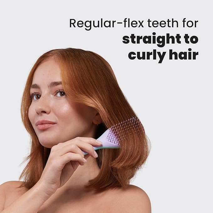 Tangle Teezer Ultimate Detangler Hairbrush, Eliminates Knots & Reduces Breakage, Mini Hair Brush for Travel, Small Hands & All Hair Types, Wisteria Leaf