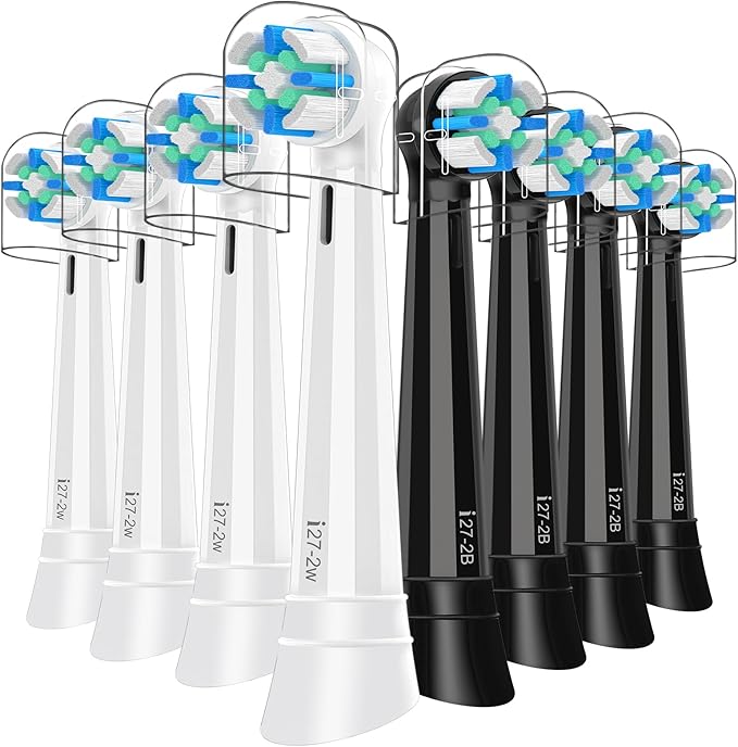 Replacement Heads Compatible with Oral B iO 3 4 5 6 7 8 9 10 Series Electric Toothbrush,Toothbrush Heads Compatible with Oral B iO Replacement Heads, Medium Bristles for Effective Cleaning