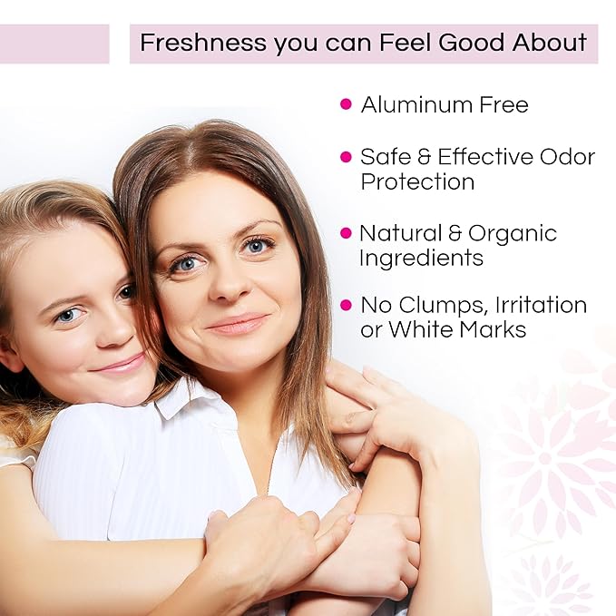 Good For You Girls Aluminum-Free, Natural Deodorant for Kids, Pre teens, Teens, Safe & Effective Odor Control, Clear Roll-On, Natural Fragrance, Vegan, Made in USA | Soft Powder, 3 oz (Pack of 1)