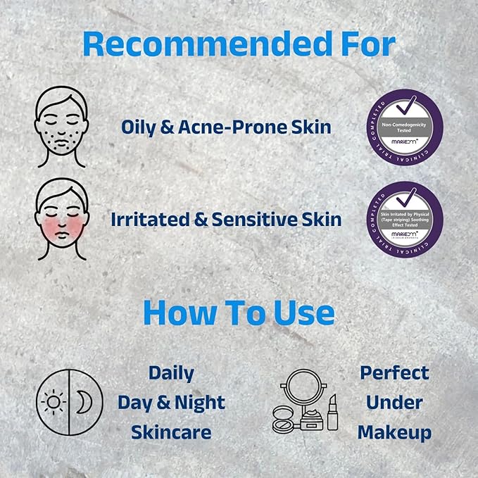 ACNIOME Derma Moisture Cream, Salicylic Acid Daily Pore-Care Gel Cream, Hydrating Non-Sticky Moisturizer with Hyaluronic Acid for Oily & Sensitive Skin, Korean Skincare (1.69 Fl Oz)