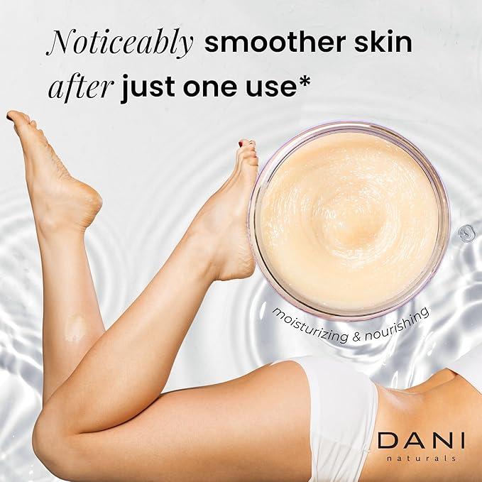DANI Naturals Exfoliating Sugar Scrub - Citrus Rose - Organic Cane Sugar & Shea Butter - Deep Hydration & Gentle Exfoliation for Smooth, Radiant Skin - 14 oz