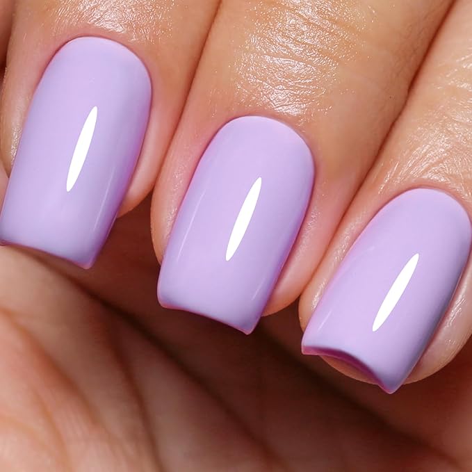 Imtiti Gel Nail Polish, 1Pcs Pastel Purple Soak Off UV LED Gel Polish, Long Lasting, Nail Art Manicure Salon DIY at Home for Spring and Summer (0.34 Fl Oz-965)