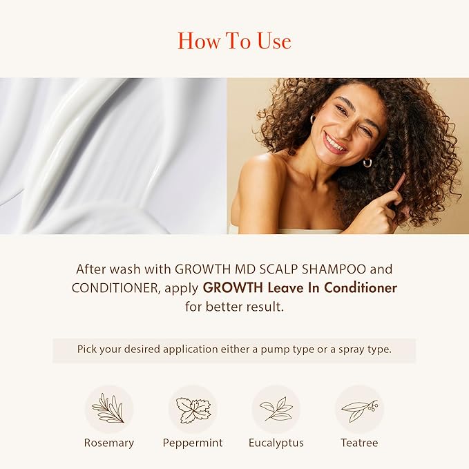 Red by Kiss Professional Haircare Bundle, 3000 Ceramic Tourmaline Hood Dryer & Growth MD Leave-in Conditioner with 5X Menthol, Biotin & Niacinamide, for Thicker, Fuller, Healthier Hair