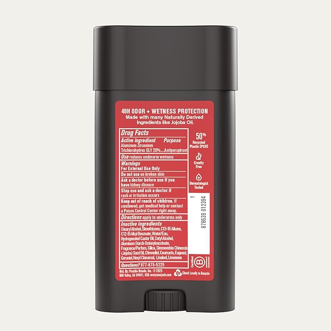 Every Man Jack Men’s Cedar + Red Sage Antiperspirant Deodorant – New & Improved Formula – 48-Hour Odor & Sweat Defense– 2.6 oz (2 Pack)