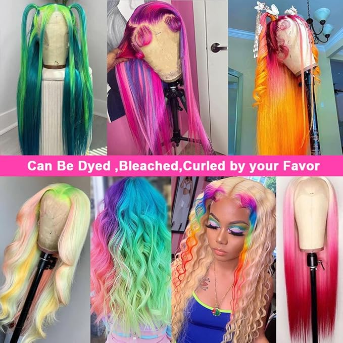 Tuneful 613 13x6 Lace Front Wig Human Hair 32 inch 613 HD Lace Frontal Wig 220% Density Straight Blonde Lace Front Wigs Human Hair Pre Plucked with Baby Hair
