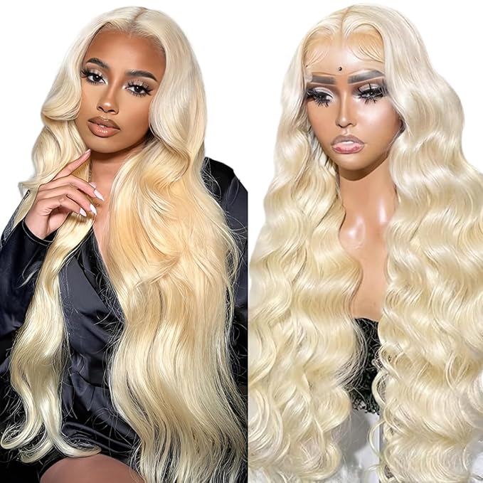 30 Inch 613 lace front wig human hair Body Wave 13x6 200 Density Blonde Wig Human Hair HD Frontal Wig Pre Plucked with Baby Hair