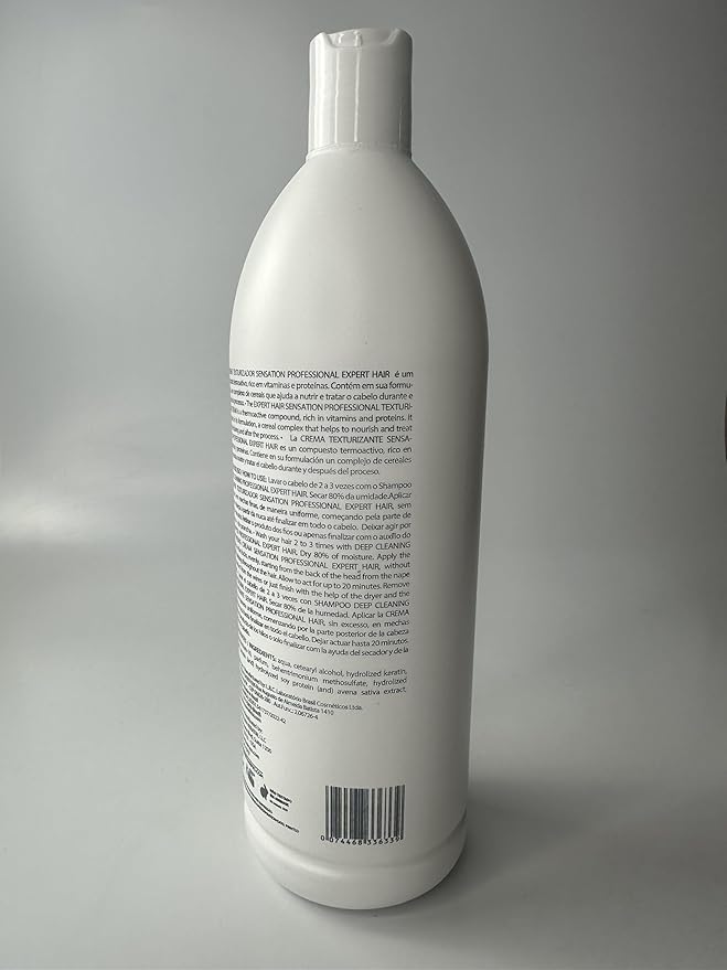 Expert Hair Sensation, Brazilian Keratin Hair Treatment - Anti Frizz for All Hair Types – Long-Lasting Straightening - Keratina Para Alisar El Pelo, Brazilian Blowout Products (1L/33.8fl.oz)
