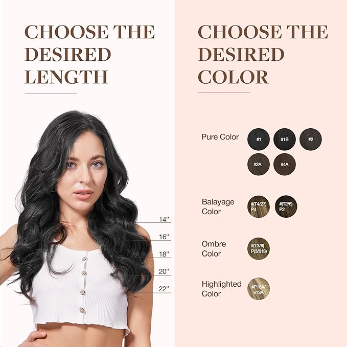 GOO GOO Clip in Hair Extensions Real Human Hair, Remy Human Hair Extensions Clip ins for Women, Natural Human Hair, 22inch 110g 7Pcs, 1B Natural black