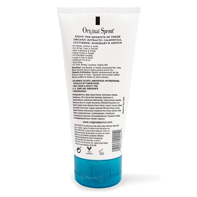 Original Sprout Deep Conditioner for All Hair Types, Vegan Conditioner, Travel Size 3 oz. Bottle
